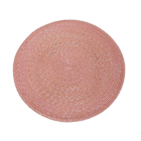 Disco Paja Trenzada, 55 cm. - 102-ROSA VINTAGE