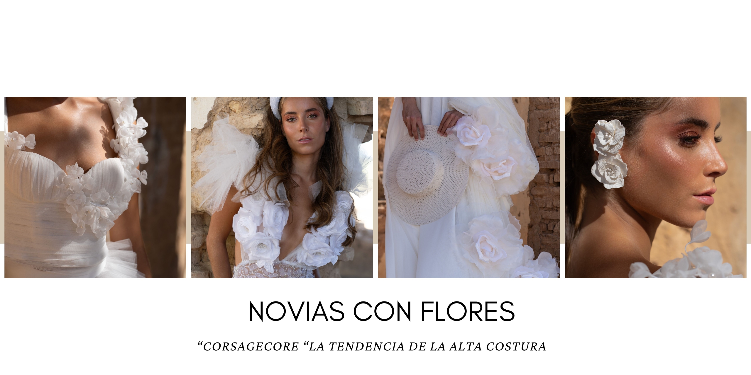 NOVIAS CON FLORES