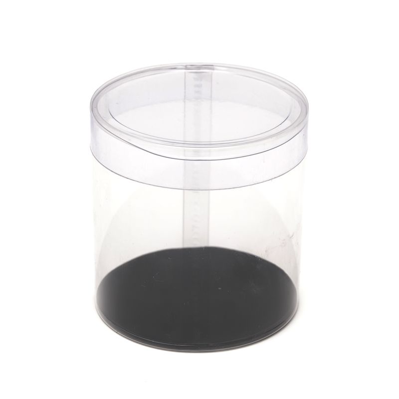 Caja Acetato  Cilindrica 8 x 8 cm.