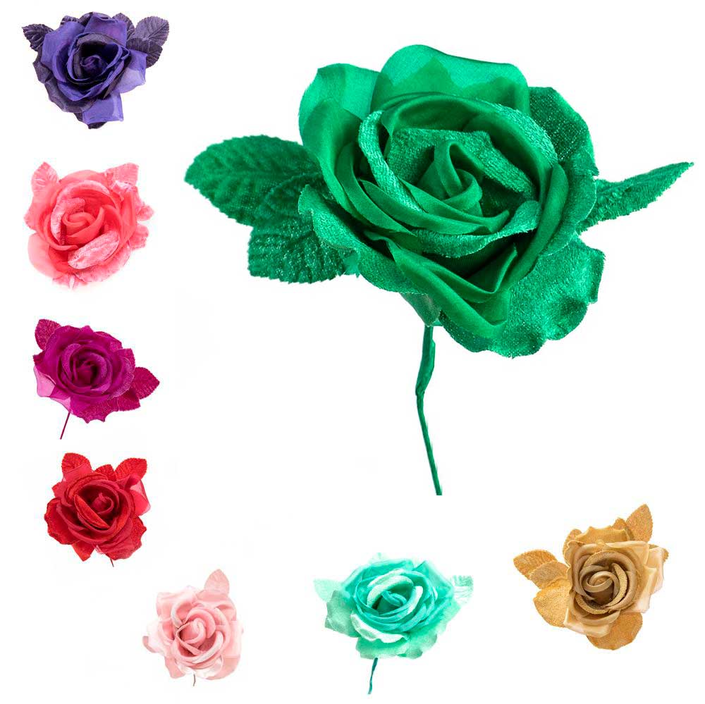 Flor Rosa Terciopelo