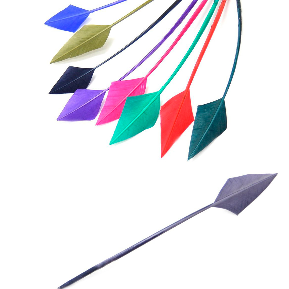 Pluma Pavo Flecha 25-40 cm.