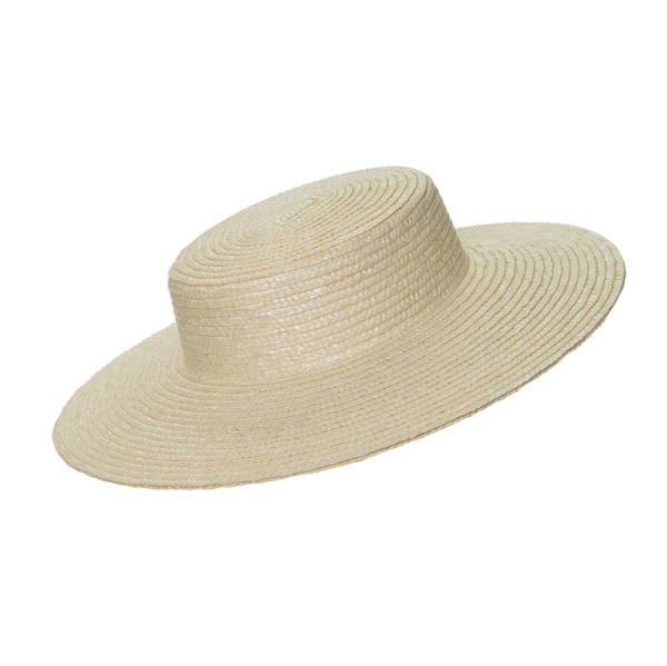 Canotier Copa Baja 6cm. ala Ancha 10-11c - 003-CRUDO