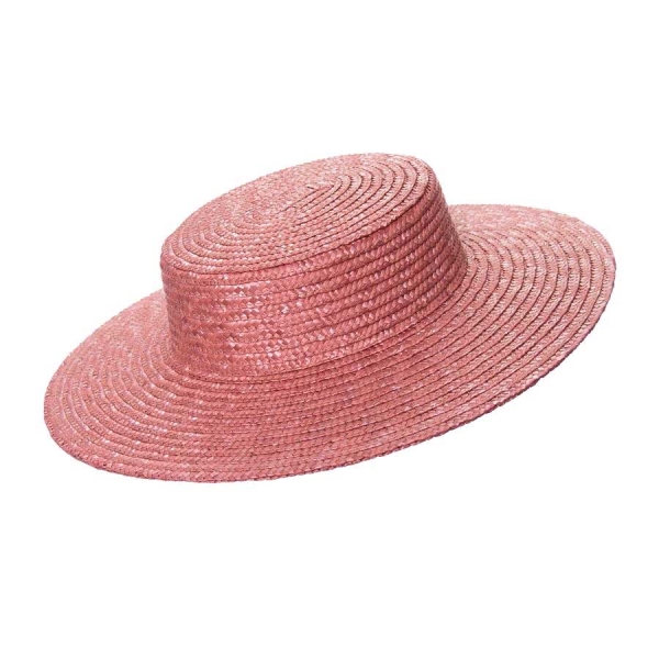 Canotier Copa Baja 6cm. ala Ancha 10-11c - 102-ROSA VINTAGE