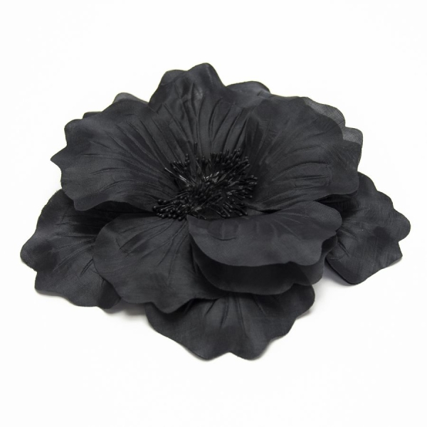 Flor Seda Ananda, 20 cm. - 001-NEGRO