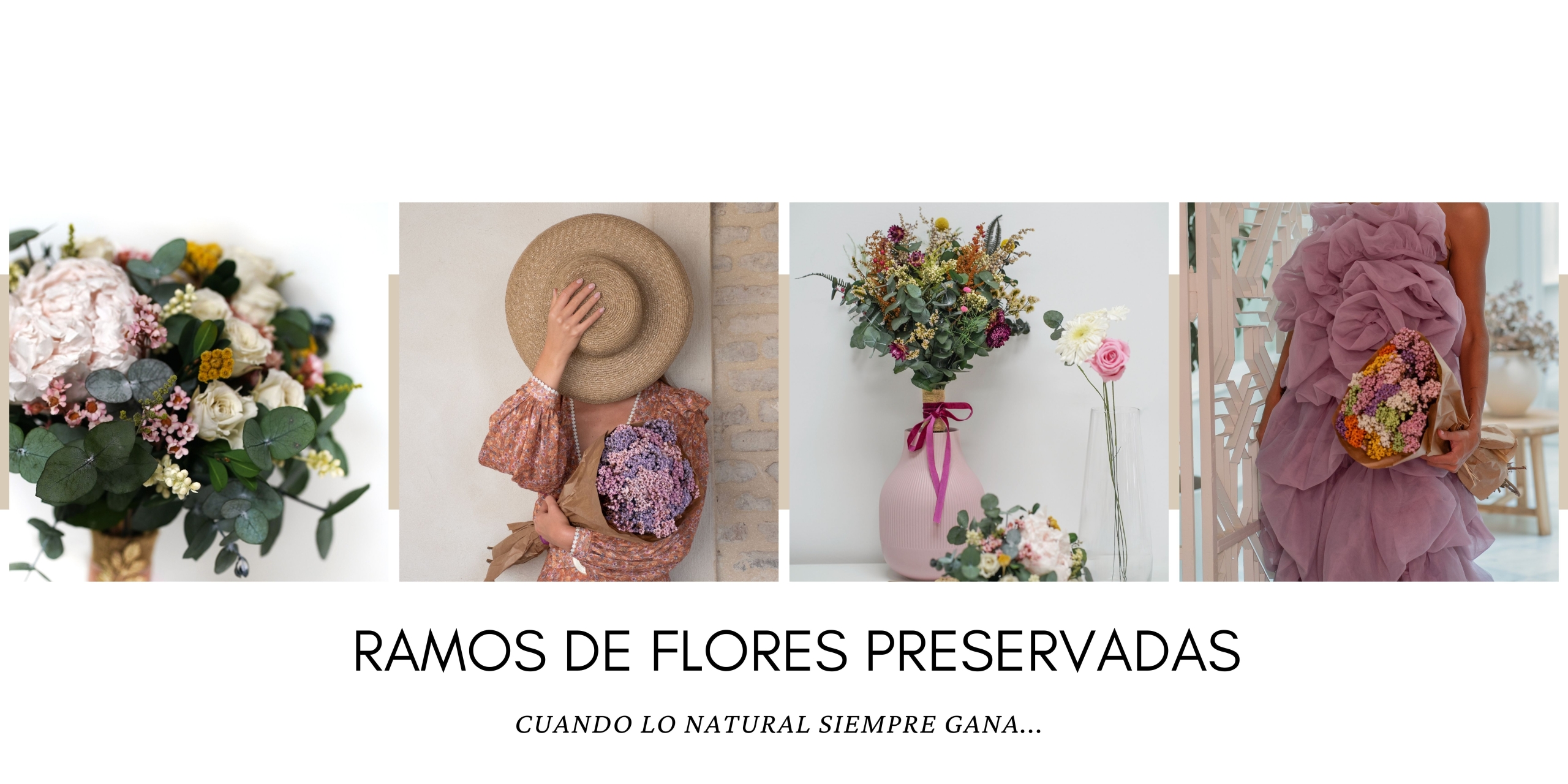 RAMOS DE FLORES PRESERVADAS