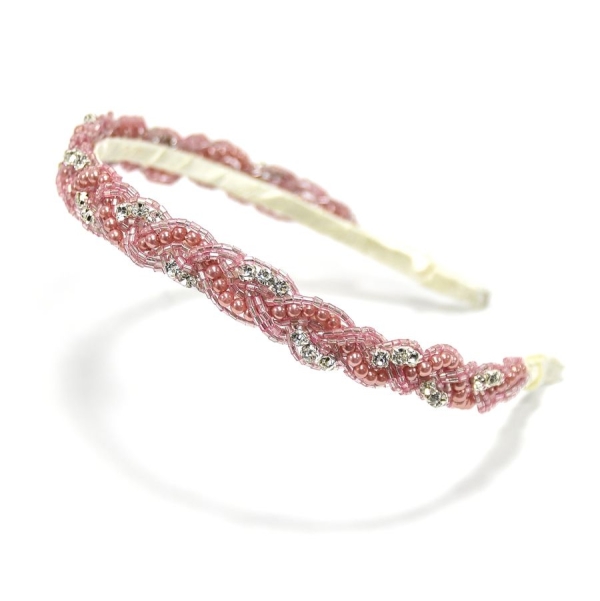 Diadema Tasia - 102-ROSA VINTAGE