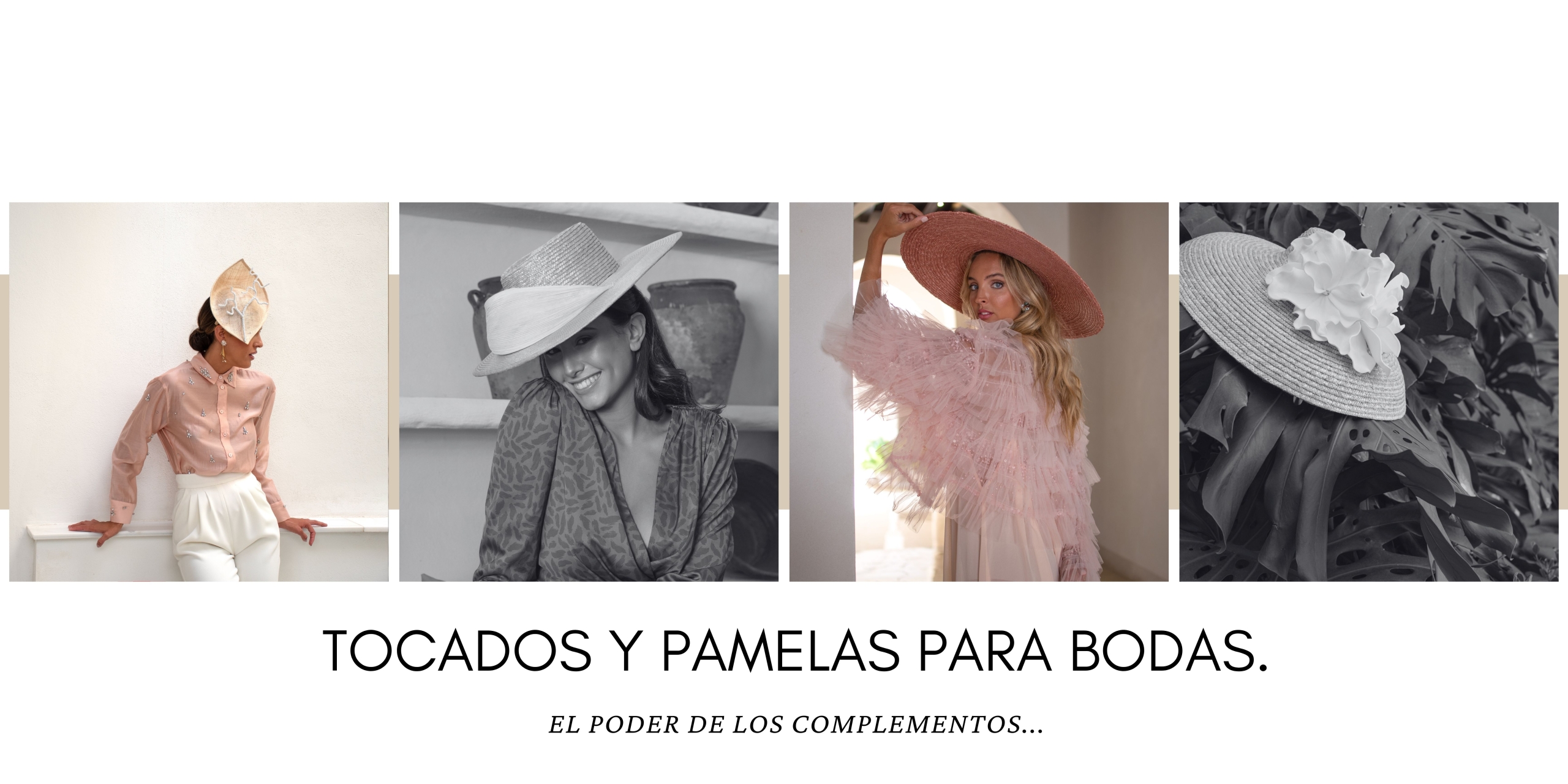 TOCADOS Y PAMELAS PARA BODAS DE VERANO