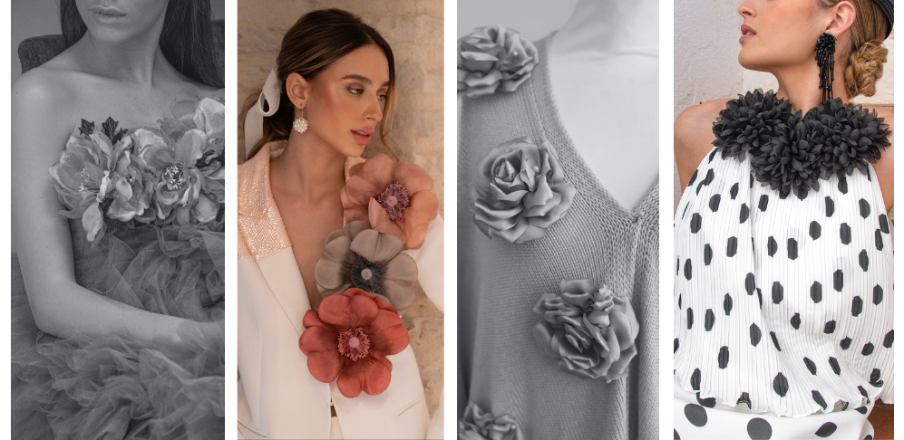 Flores para vestidos