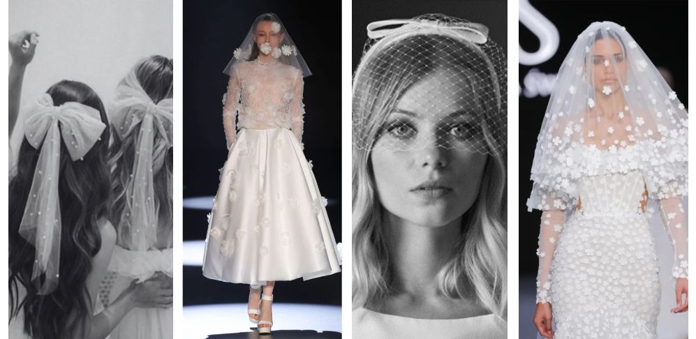 Novias coquette con flores en relieve: tendencia en 2025