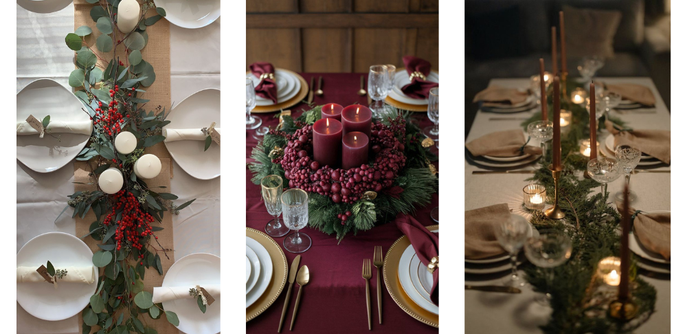 Ideas de adornos para la mesa de Navidad