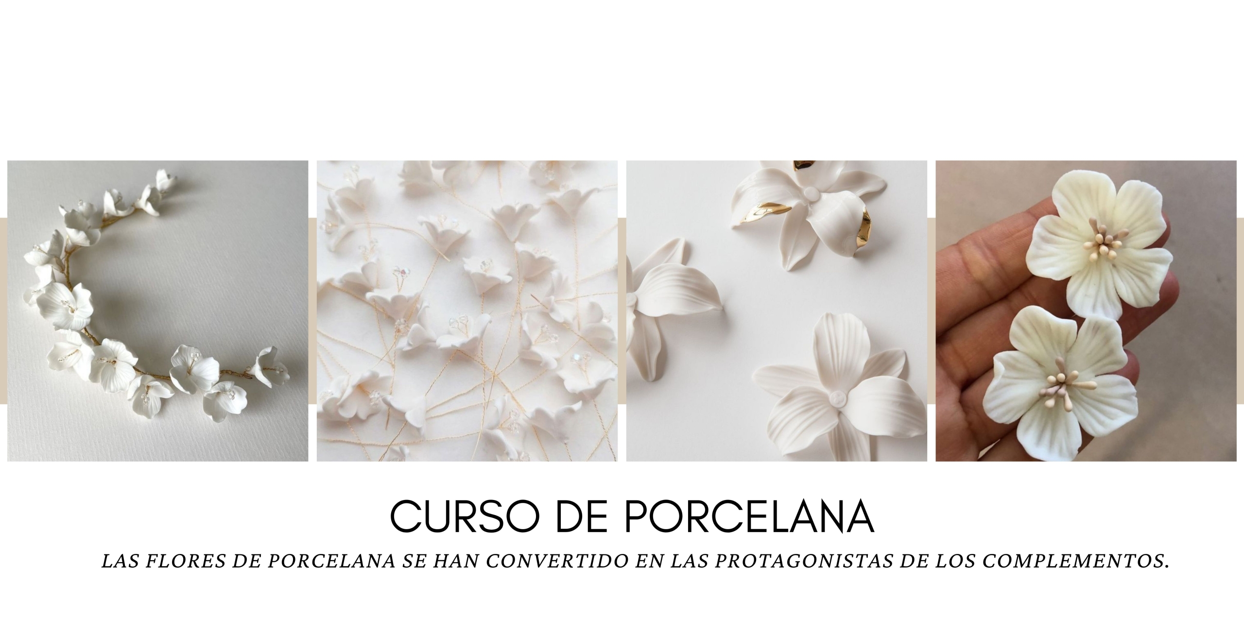 Curso para hacer flores de porcelana