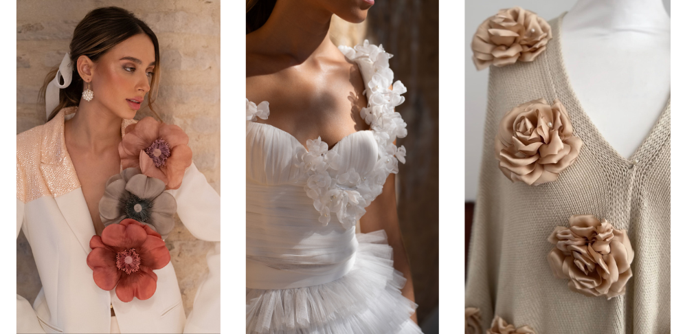 Prendas customizadas con flores