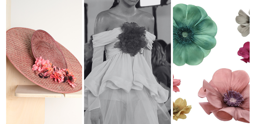 Flores para tocados y vestidos