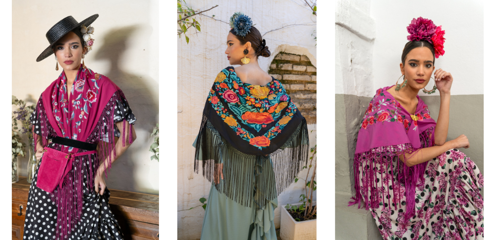 Consejos para conjuntar el vestido de flamenca con el mantoncillo