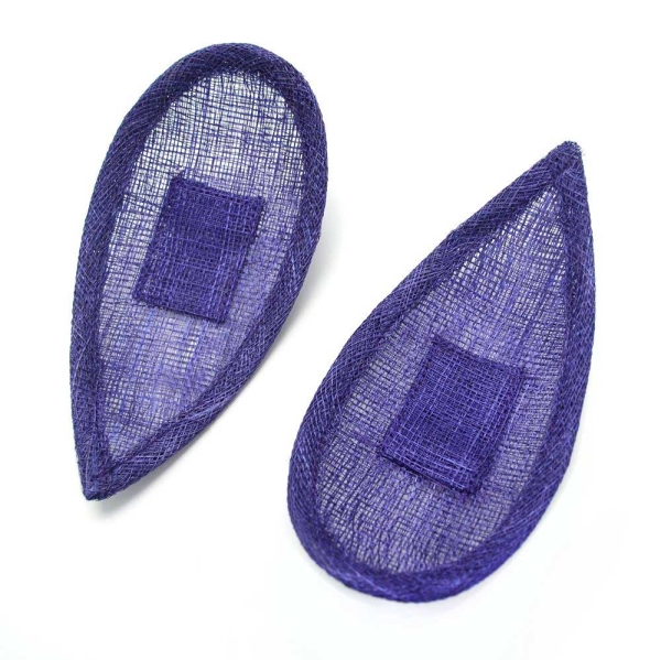 Base Sinamay Lagrima con Soporte - 132-MORADO