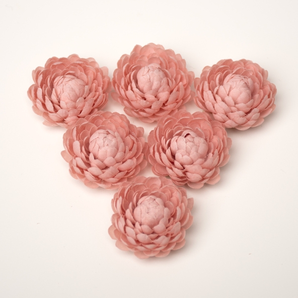 Flor Crisantemo, 6 Unid. - 102-ROSA VINTAGE