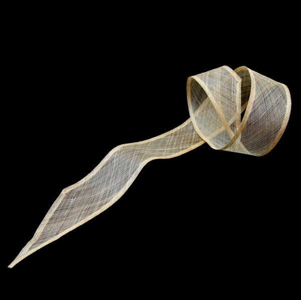 Cinta Bandeau Sinamay de 1.60 x 9 cm. - 004-NATURAL